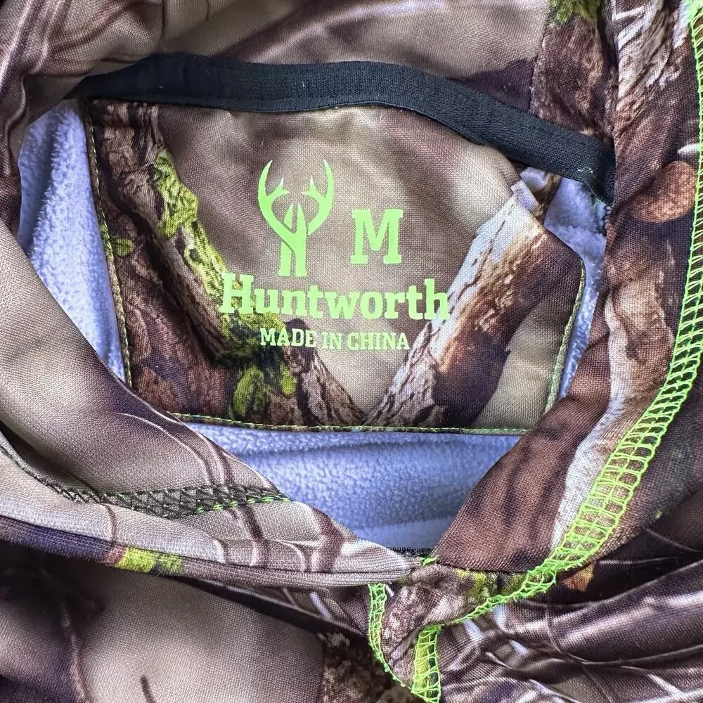 Huntworth Hoodie, Youth Boy's Size Medium, Brown, Camouflage, Pullover- Oak Tree